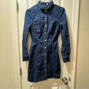 H&M Denim Long Sleeve Dress